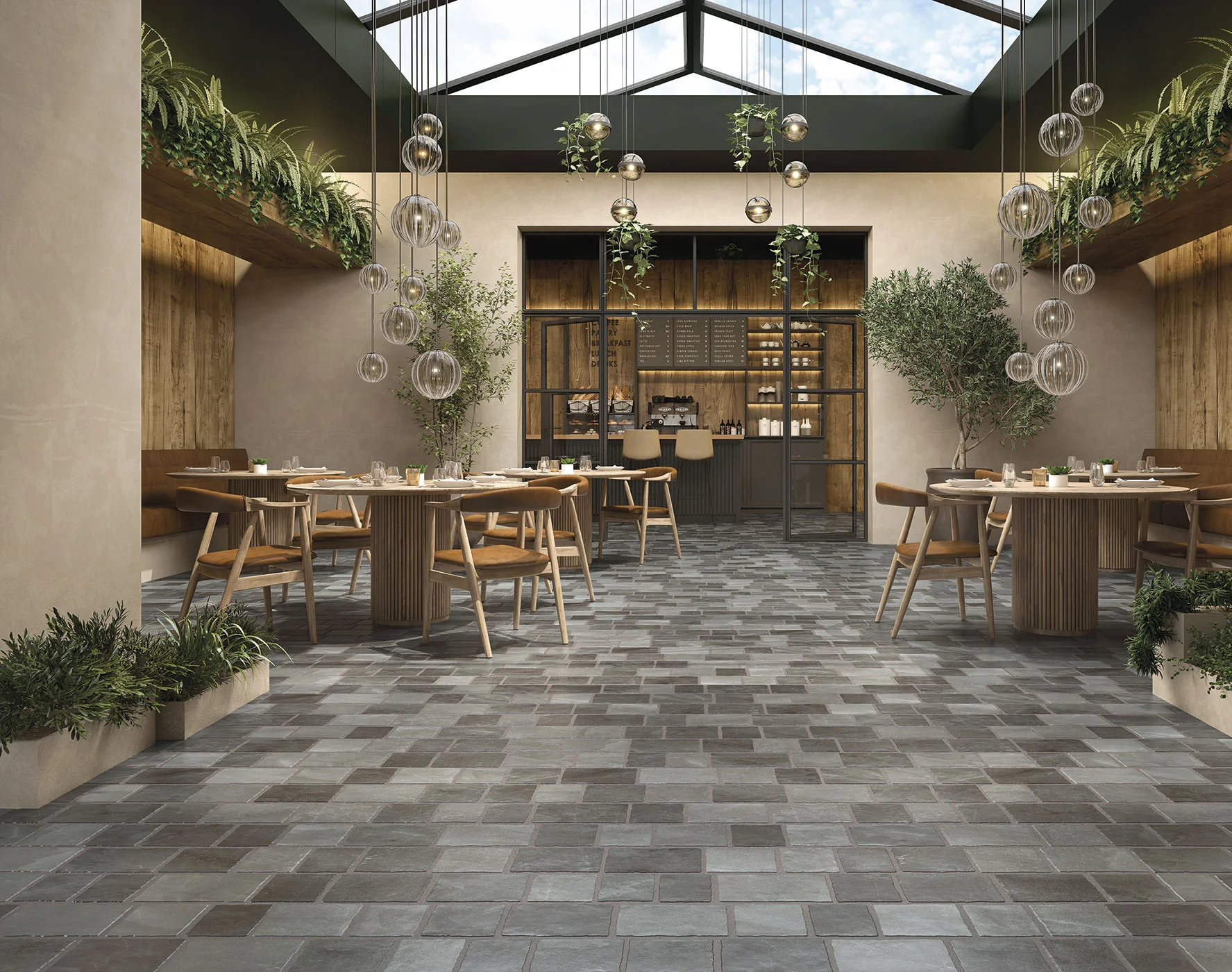 16 x 24 Conquest Noir Brick Pattern Porcelain Tile - Image 3