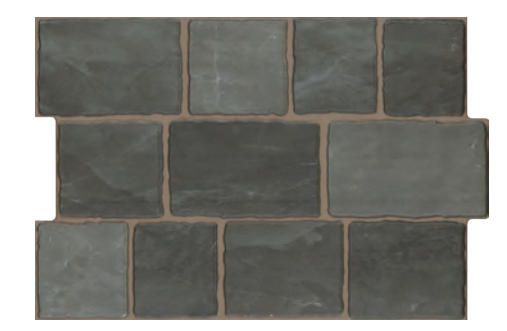 16 x 24 Conquest Noir Brick Pattern Porcelain Tile