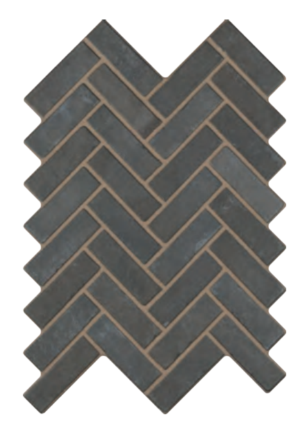 16 x 24 Maidstone Grafito Herringbone Porcelain Tile
