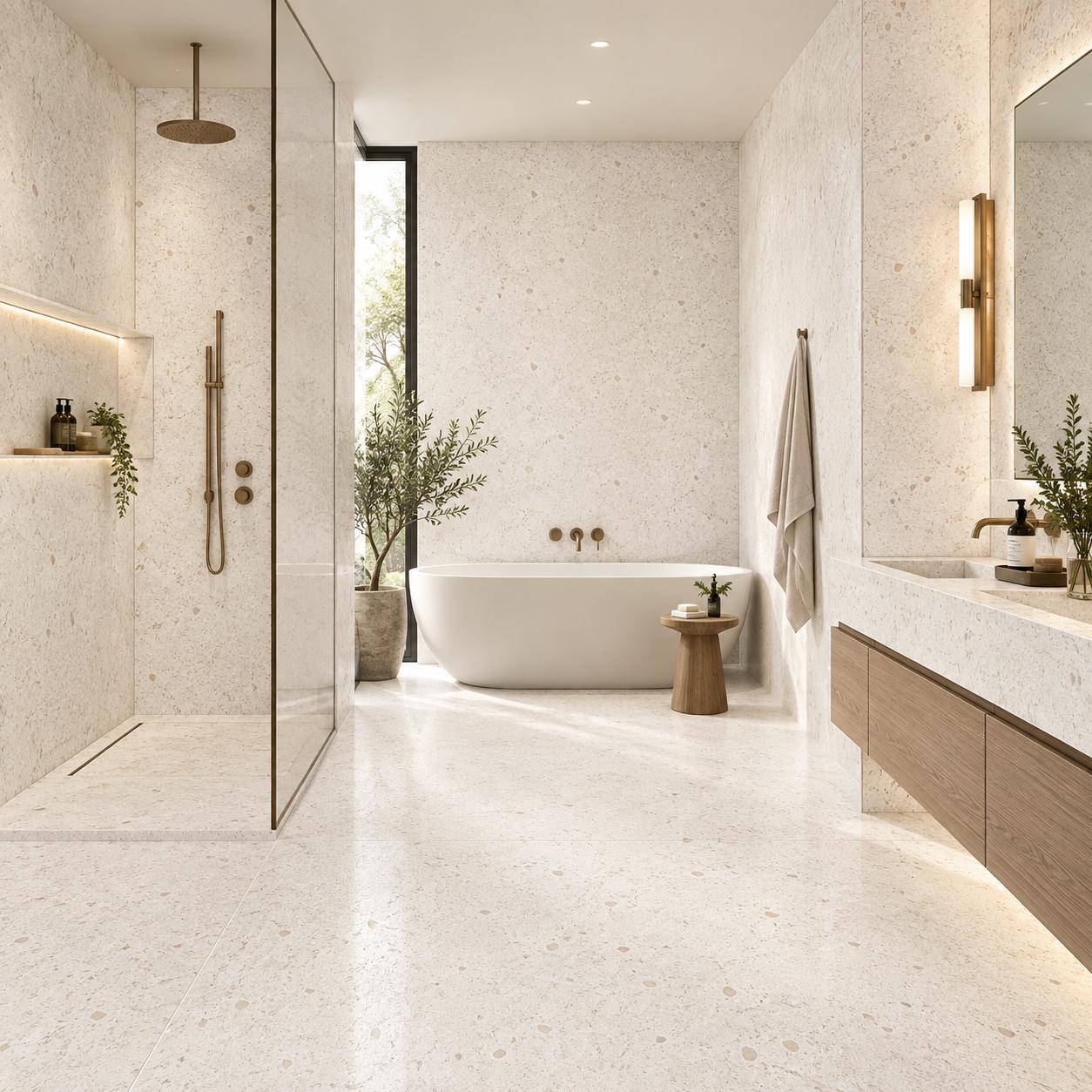 24 x 48 Miralith Gesso Matte Porcelain Tile - Image 5