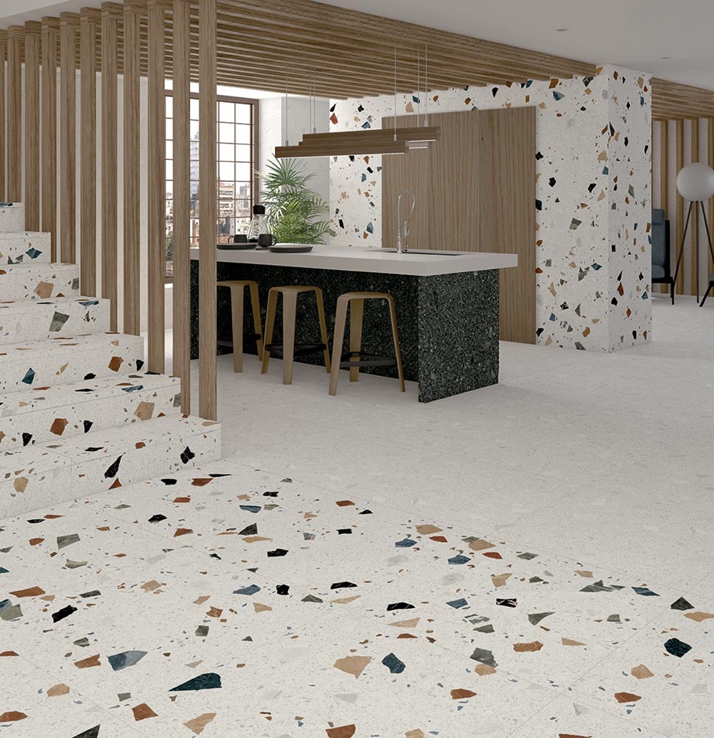 32 x 32 Stracciatella Nacar Matte Porcelain Tile - Image 3