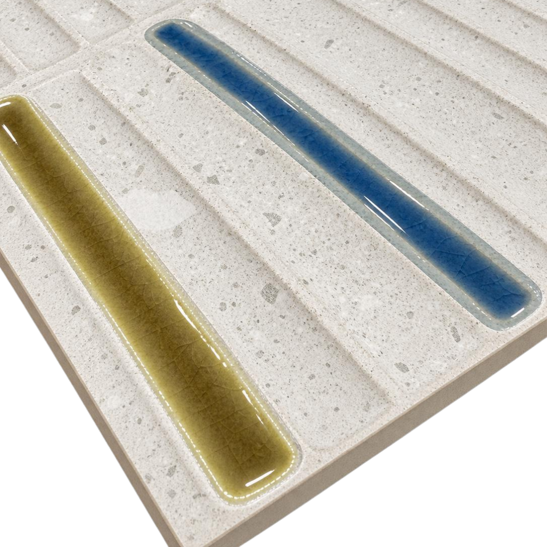 13 x 40 Topping Cialda Macedonia Deco Ceramic Wall Tile - Image 4
